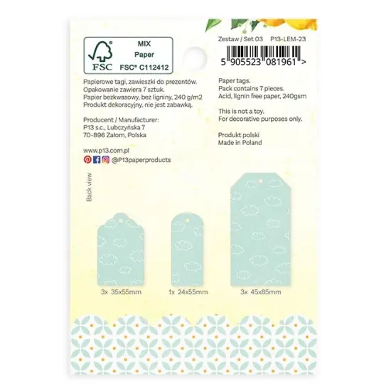 Fresh Lemonade Double-Sided Cardstock Tags 7/Pkg-#03 {2}