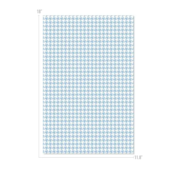 Happy Crafters Houndstooth 11.8" x 18" Sheet Blue and White {1}