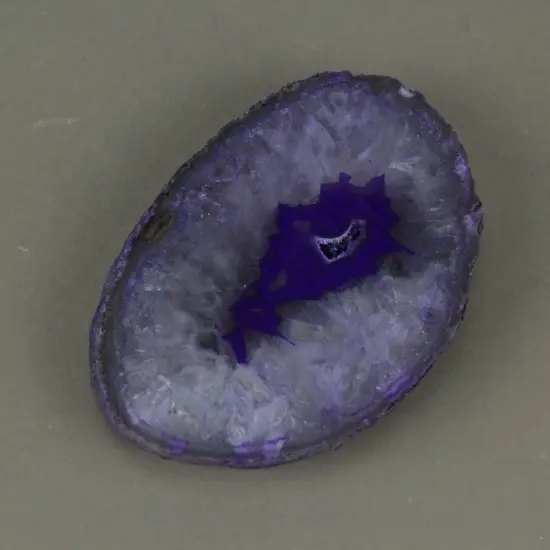 Thick Slice Agate Slab Hand Dyed Crystal Geode Specimen Polished Sectional Cut {2}