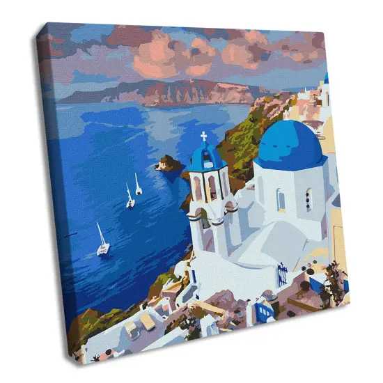 Painting by Numbers kit Picturesque Santorini KHO2754 {1}