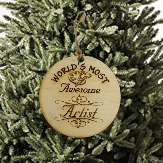 Worlds most Awesome Artist - Ornament {2}