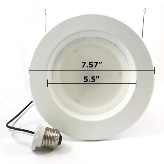 High Quality 5-6 in Recessed LED 12W 3000K Retrofit Downlight Kit - 100w eq. White {3}