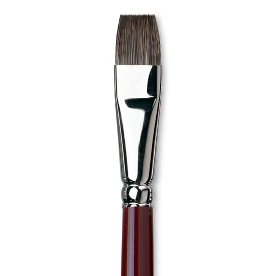Da Vinci Black Sable Brush - Bright, Long Handle, Size 14 {1}