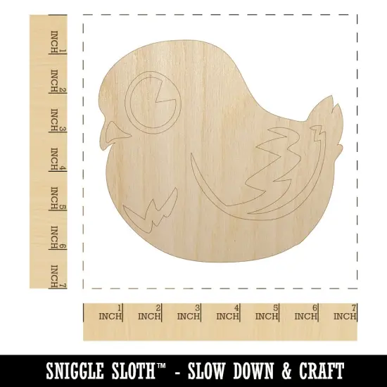 Cute Pigeon Bird Unfinished Wood Shape Piece Cutout for DIY Craft Projects {1}