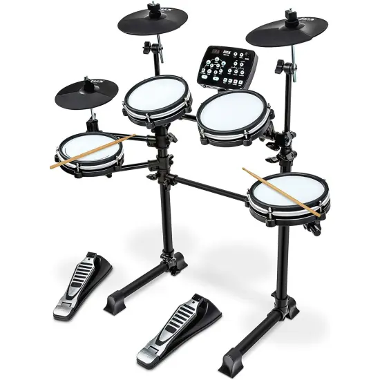 LyxPro Electronic Drum Set, Professional Drum Set with Real Mesh Fabric and Play Along Songs {1}