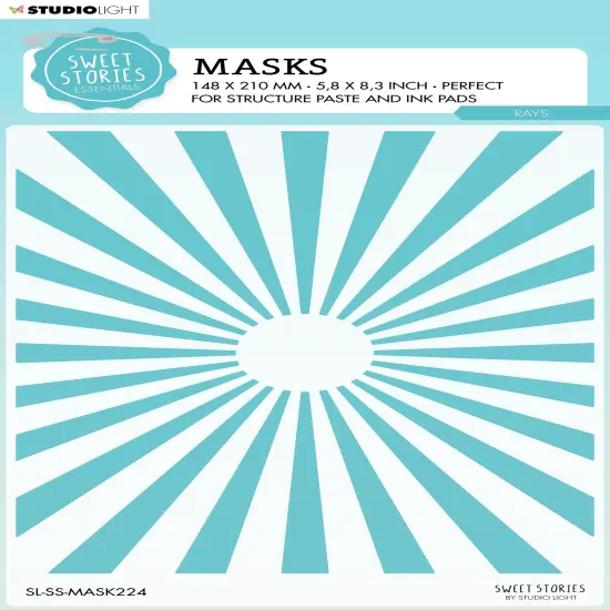 Studio Light Sweet Stories Stencil 5.9"X8.25"-Nr. 224, Rays {1}