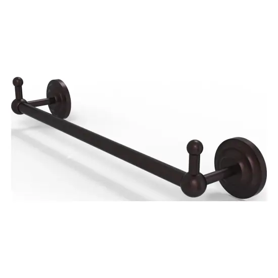 Prestige Que New Collection 18 Inch Towel Bar With Integrated Hooks - Pqn-41-18-Peg-Abz {1}