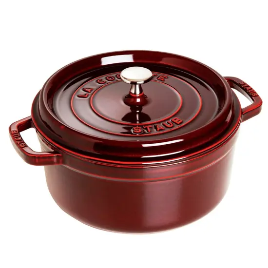 STAUB Cast Iron 5.5-qt Round Cocotte {7}