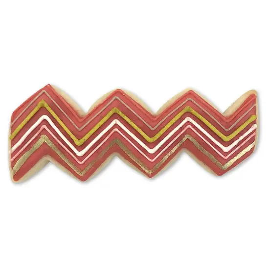 Chevron Cookie Cutter 4 1/8 in, CookieCutter.com, Tin Plated Steel, Handmade in the USA {2}