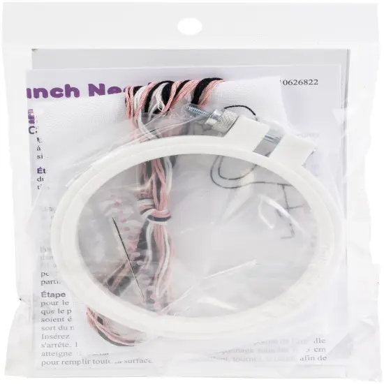 Design Works Punch Needle Kit 3.5" Round-Flamingo {2}