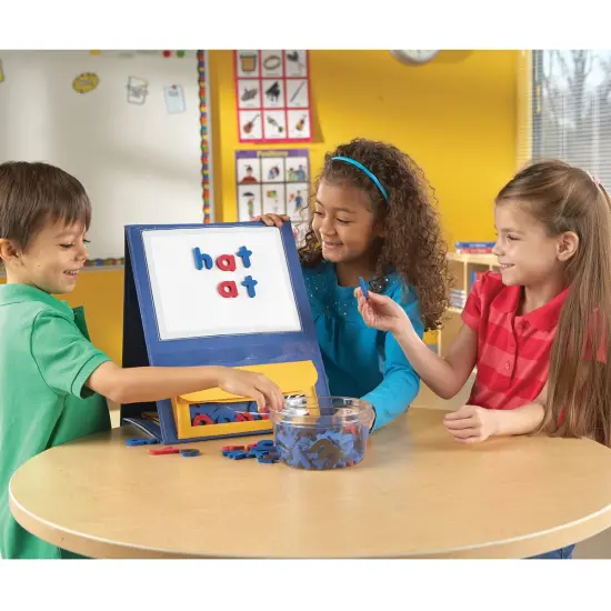 Learning Resources Magnetic Tabletop Pocket Chart Blue {5}