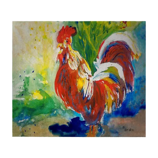 Betsy Drake Red Rooster 30 X 50 Inch Comfort Floor Mat {1}