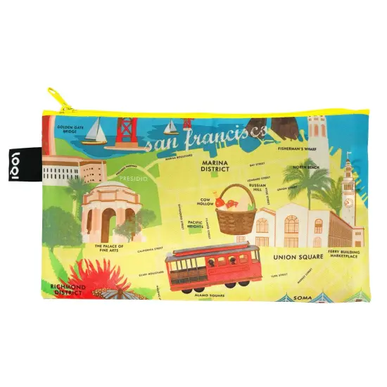 LOQI Exciting Places Zip Pockets (Set of 4) {2}