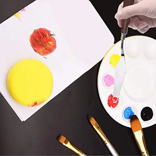 18 Pack Oil Paint Brushes Sets Professional Artist Acrylic Brush Kits for Canvas Painting Ceramic - 15 Sizes Brush 1 Standing Organizer 1 Mixing Knife 1 Watercolor Sponge Gray {5}