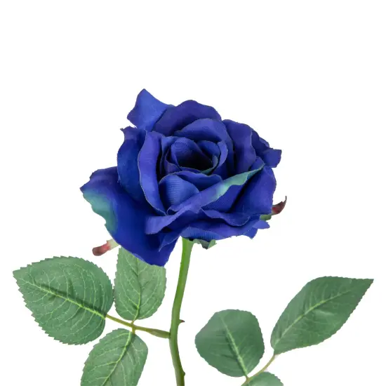 Allstate Long Stem Blooming Rose Artificial Floral Spray - 23" - Blue {3}
