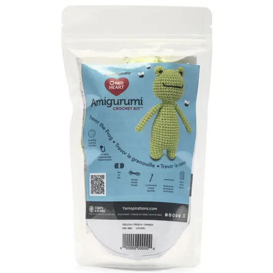 Red Heart Amigurumi Kit-Trevor The Frog {1}