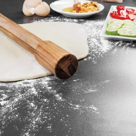 Ironwood Gourmet Acacia Wood Rolling Pins, Set of 2 Long Rolling Pins {4}