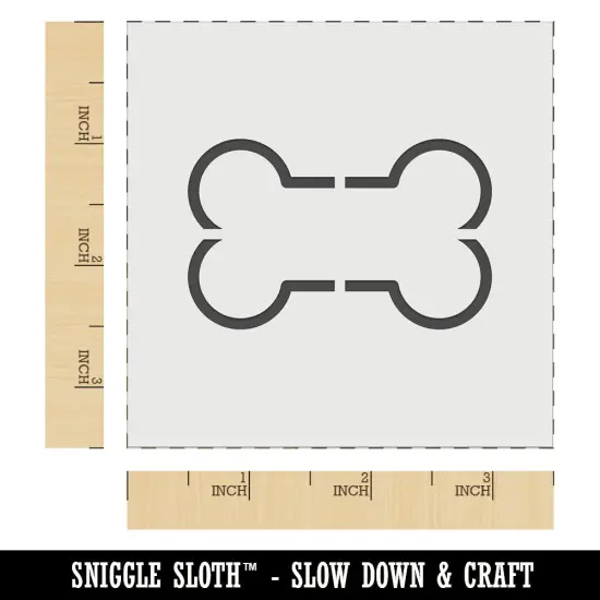 Dog Bone Outline Wall Cookie DIY Craft Reusable Stencil {6}
