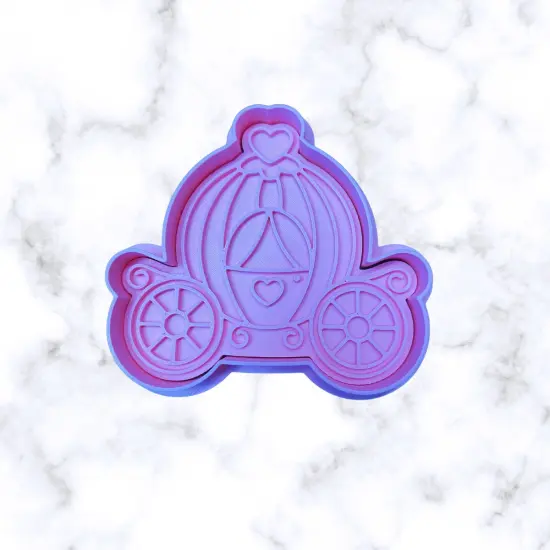 fairy Tale Princess andPrincess friends and Carriage Cookie cutter and stamps fondant cutter 2 princess {3}