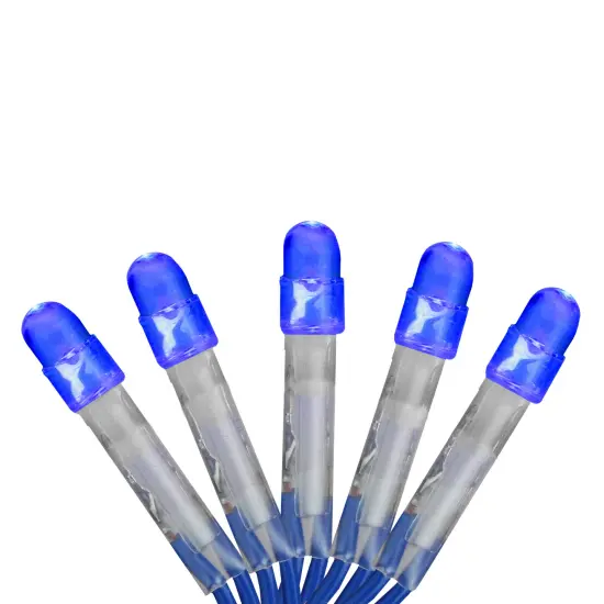 Brite Star LED Net Style Tree Trunk Wrap Christmas Lights - Blue - 2' x 8' - Blue Wire {1}