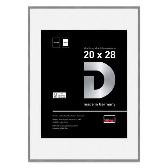 Deha Design Tribeca Frame - Gray, 20" x 28", 16" x 24" Mat {1}