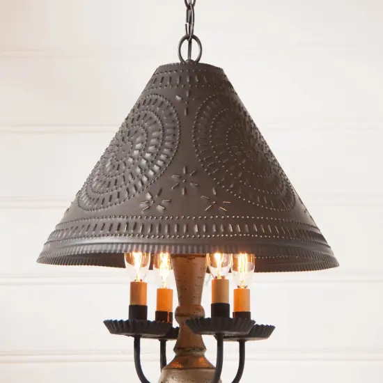 Wooden Homespun Shade Light in Pearwood {4}