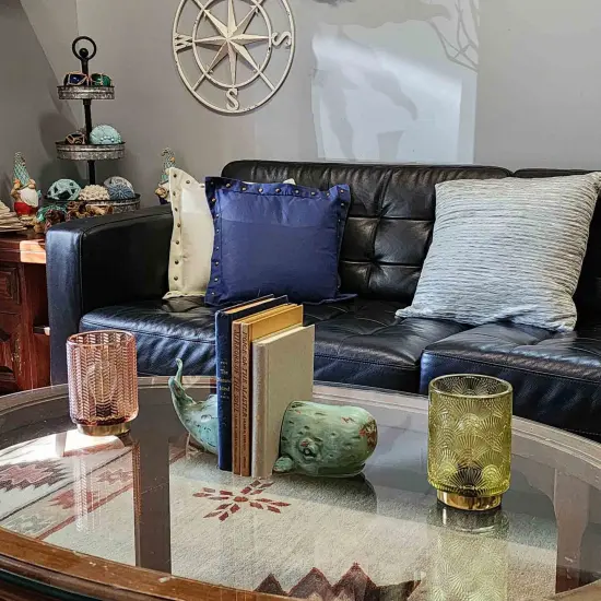 Verdigris Decorative Whale Bookends Resin Bookshelf Nautical Decor Rustic Beach {6}