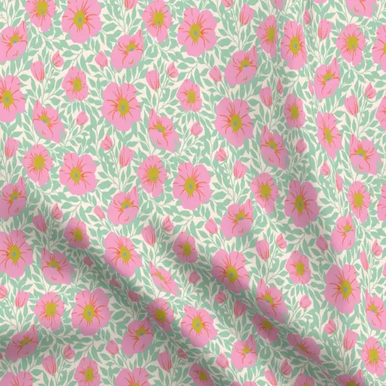 Various Fabrics by the Yard or Fat Quarter Modern Floral Botanical Leaves Green Bold Spring Springtime Bloom Feminine Custom Printed Fabric by Spoonflower {5}