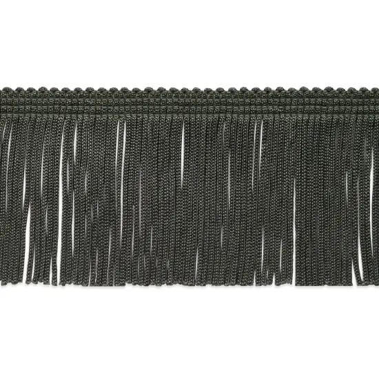 2" Chainette Fringe Trim, Polyester, Decorative, Versatile for Costumes | 10 yard cut Pewter {1}