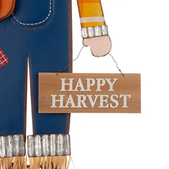 36"H Fall Metal Scarecrow Decorative Garden Stake with Pumpkin Porch Sign for Fall Harvest Wall Decor Standing Sign for Outside, Front Door, Garden, Patio, Thanksgiving Decorations {4}