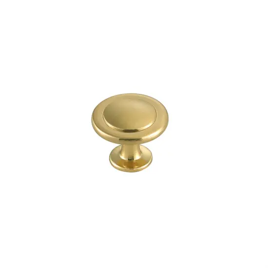 Logyn 1.3" Diameter Brushed Gold Mushroom Knob Multipack (Set of 10) {4}