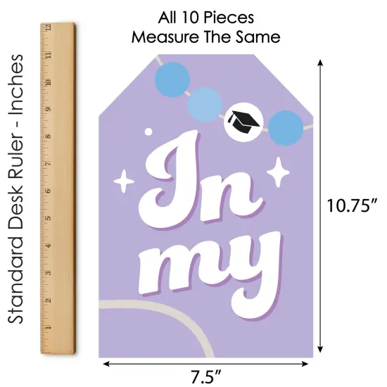 Big Dot of Happiness In My Grad Era - Hanging Vertical Paper Door Banners - Graduation Party Wall Decoration Kit - Indoor Door Decor {6}