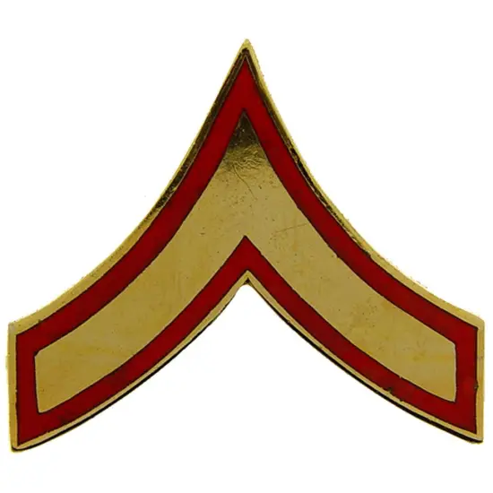EagleEmblems P12417 Rank-USMC,E2,PFC (CLR) (3/4'' Wide) {1}