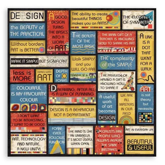 Stamperia Double-Sided Paper Pad 12"X12" 10/Pkg-Bauhaus, 10 Designs/1 Each {3}