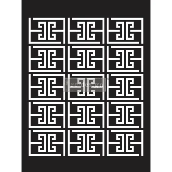 Redesign With Prima Decor Stencils - Something Geometric - 1 pc, sheet size 9"x12" 655350656645 {1}