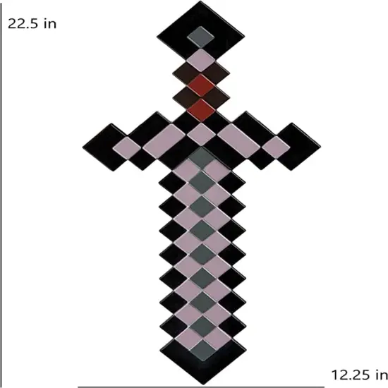 Minecraft Netherite Sword Costume Accessory {4}