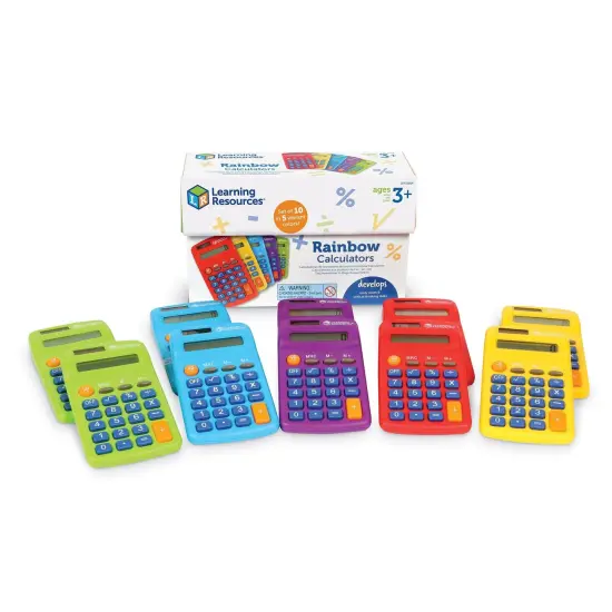 Rainbow Calculators, Set of 10 {2}