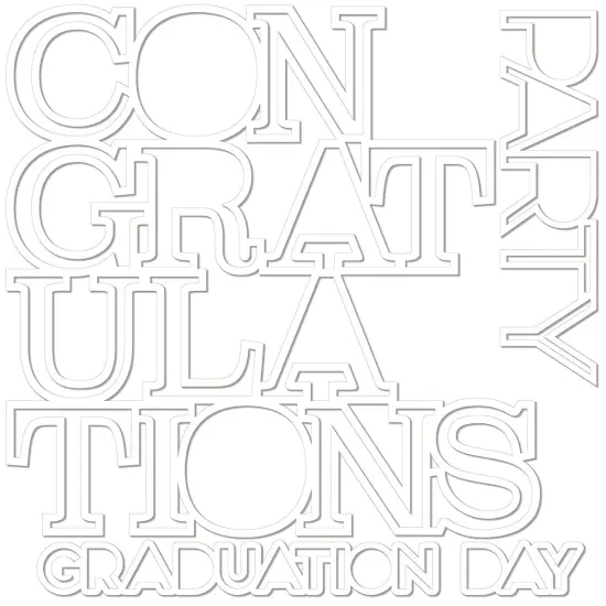 Bella Blvd Cap & Gown Cut-Outs-Congratulations {2}