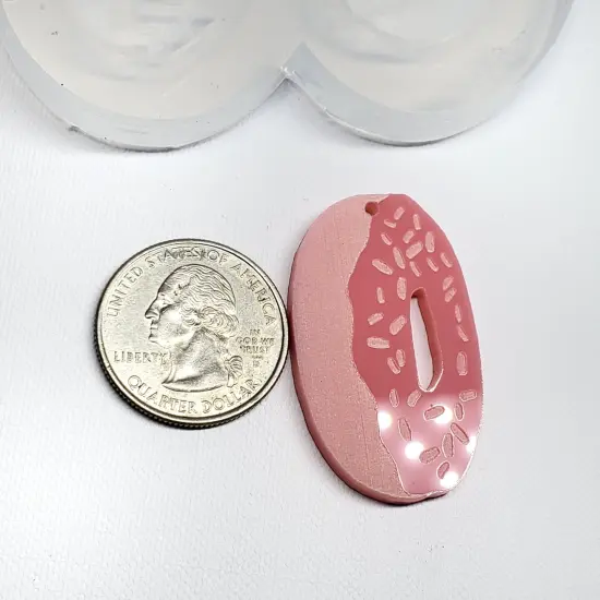 Donuts Dangle Earrings Silicone Mold (C12) {5}