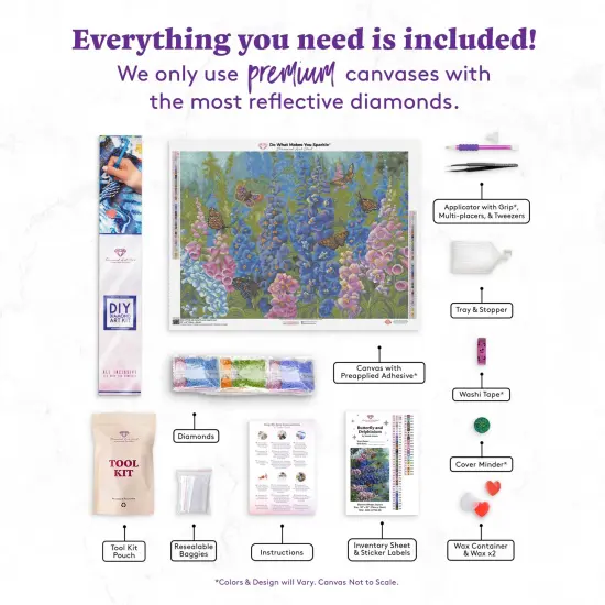 Butterfly and Delphinium {3}