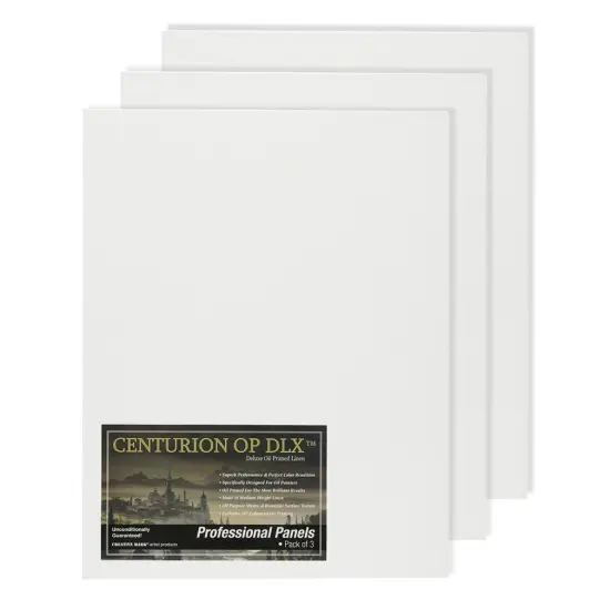 Centurion Deluxe Professional Oil Primed Linen Canvas Panels - MultiPacks of Linen Canvases for Painting, Artwork and More {2}