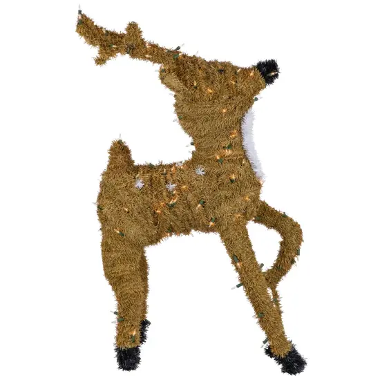 Northlight Pre-Lit Prancing Reindeer with Spots Outdoor Christmas Decoration - Brown {5}