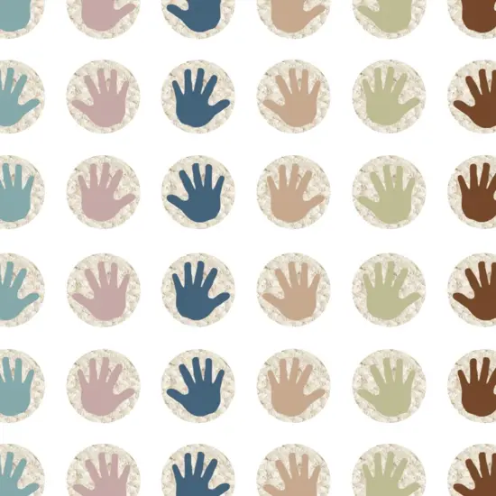 Everyone is Welcome Helping Hands Mini Stickers, 378 Per Pack, 6 Packs {2}