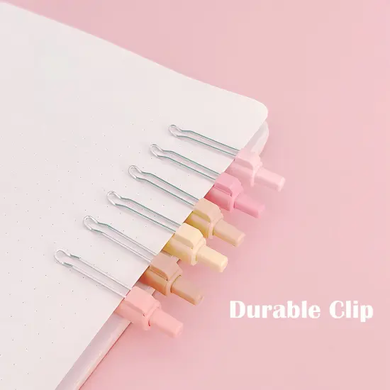 Wrapables Retractable Black Ink Gel Pens, 0.5mm Fine Point, Stationery Supplies for Home and Office (Set of 6) Green {11}