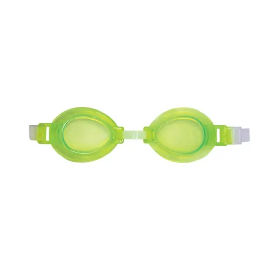 SwimWays 5.75" Green Fish Face Guppy Goggles Swimming Pool Accessory {3}