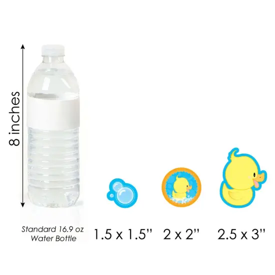 Big Dot of Happiness Ducky Duck - DIY Shaped Baby Shower or Birthday Party Cut-Outs - 24 Count {6}
