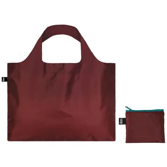 LOQI Puro Reusable Shopping Bag, Sangria {2}