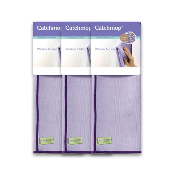 Window & Glass Cloth, Double-sided, Residue-free, Easy to clean (3sets) {1}