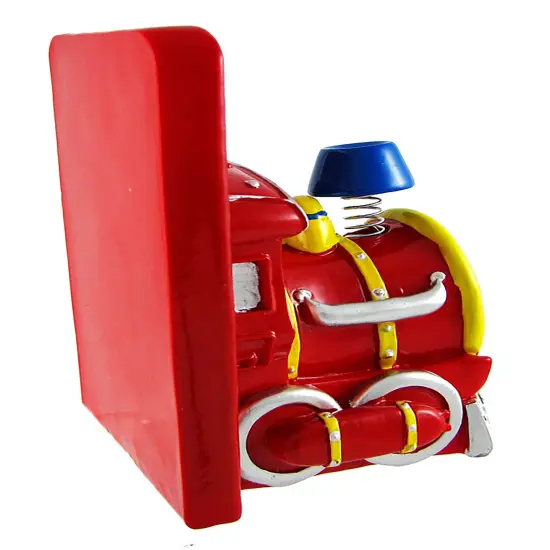 Charming Red Train Engine Bookends {5}