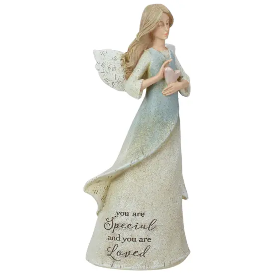 Roman Heavenly Blessings Collection "You are Loved" Angel Figurine - 8.5" Blue {4}